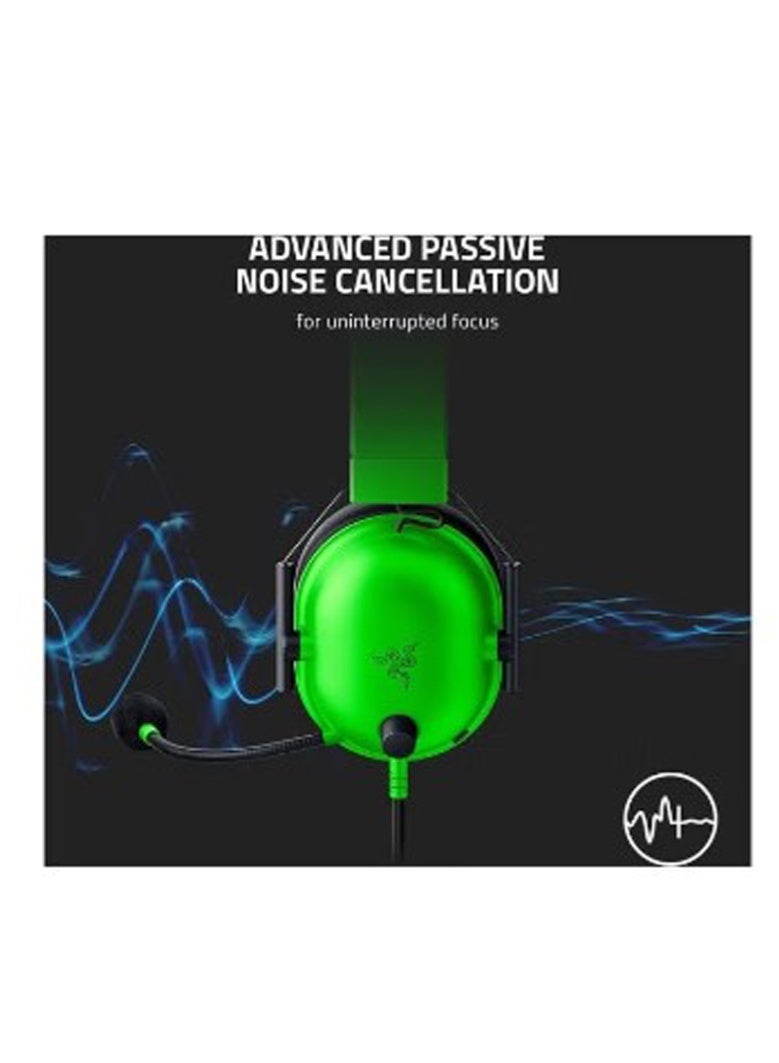 RAZER Blackshark V2 X Gaming Headset: 7.1 Surround Sound 50mm Drivers Memory Foam Cushion For Pc, Ps4, Ps5, Switch, Xbox One, Xbox Series X & S, Mobile 3.5mm Audio Jack Green, Standard - Image 2